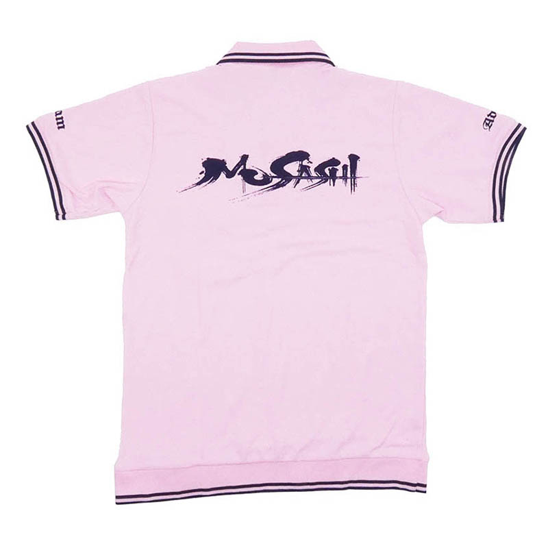 Musashi ポロシャツ（半袖、ピンク）